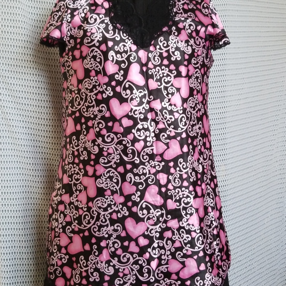 Silk nightshirt.